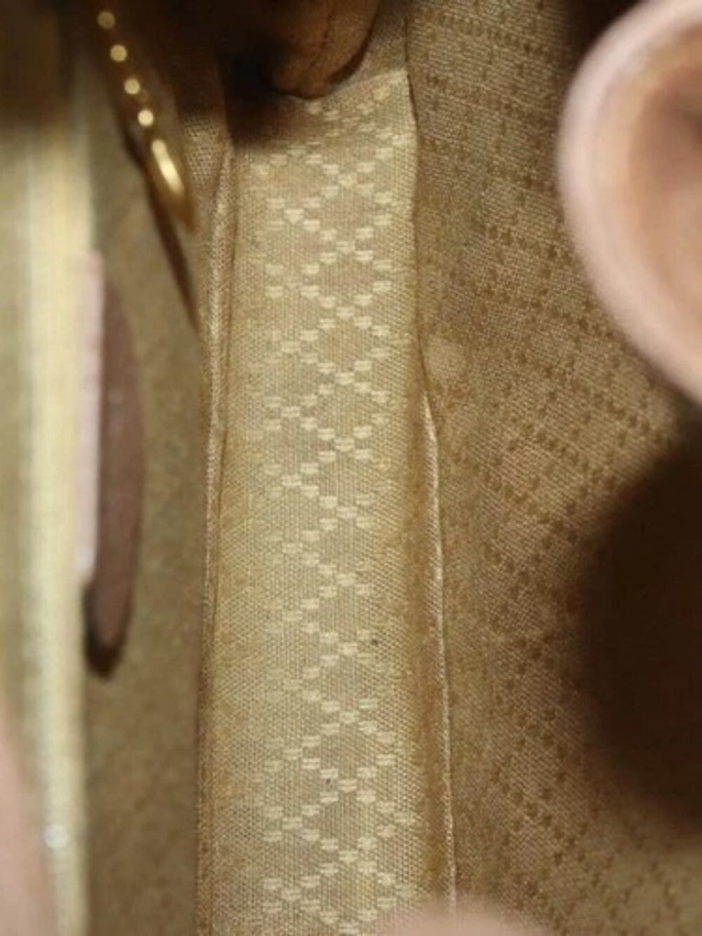 GUCCI Bamboo Backpack Suede Brown Gold 003 - Picture 13 of 16